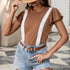 Women's Solid Color Stitching Lace Lace Ruffled Short-sleeved T-shirt